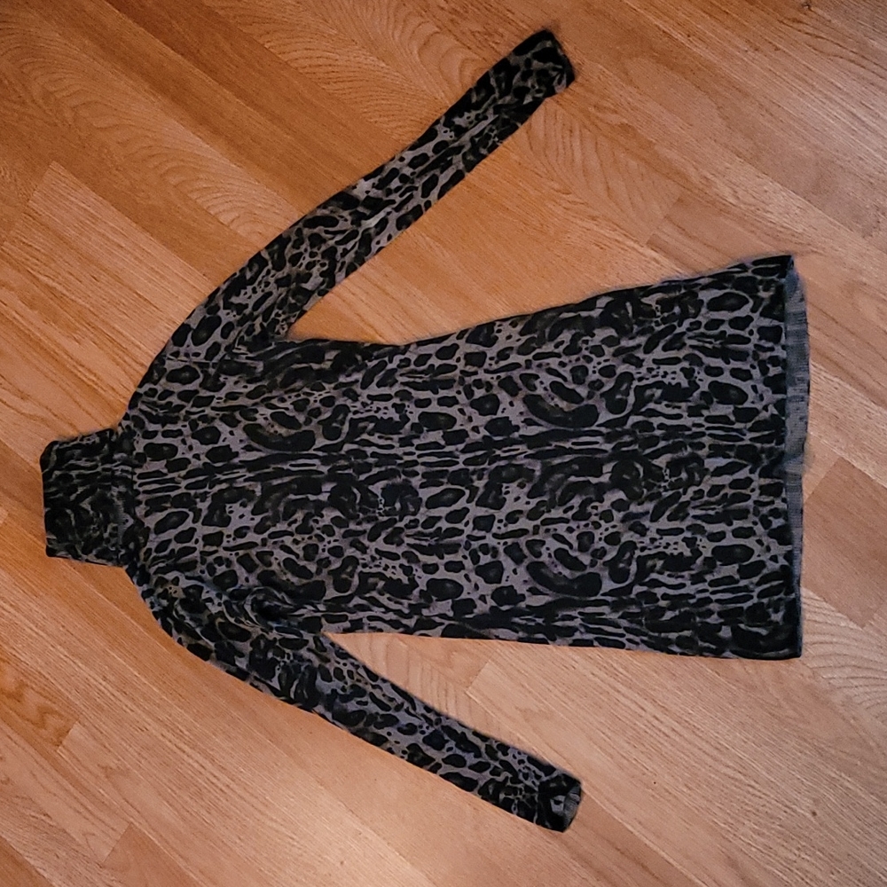 💖3 for $20💖 BodyCon Leopard Print Turtleneck Sweater Dress